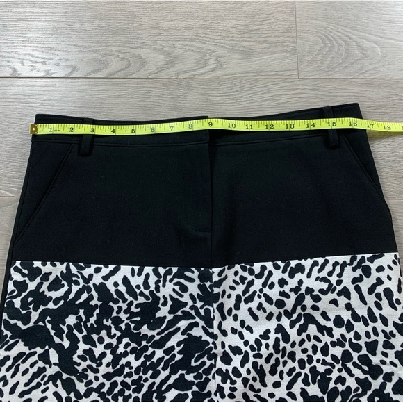 Tibi Black & White Trouser Mini Skirt - Picture 8 of 9